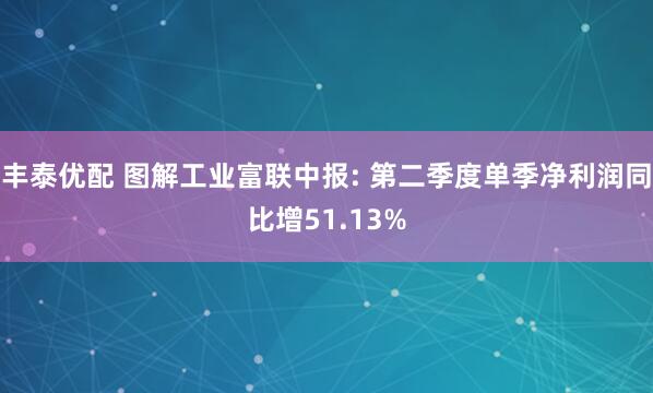 丰泰优配 图解工业富联中报: 第二季度单季净利润同比增51.13%